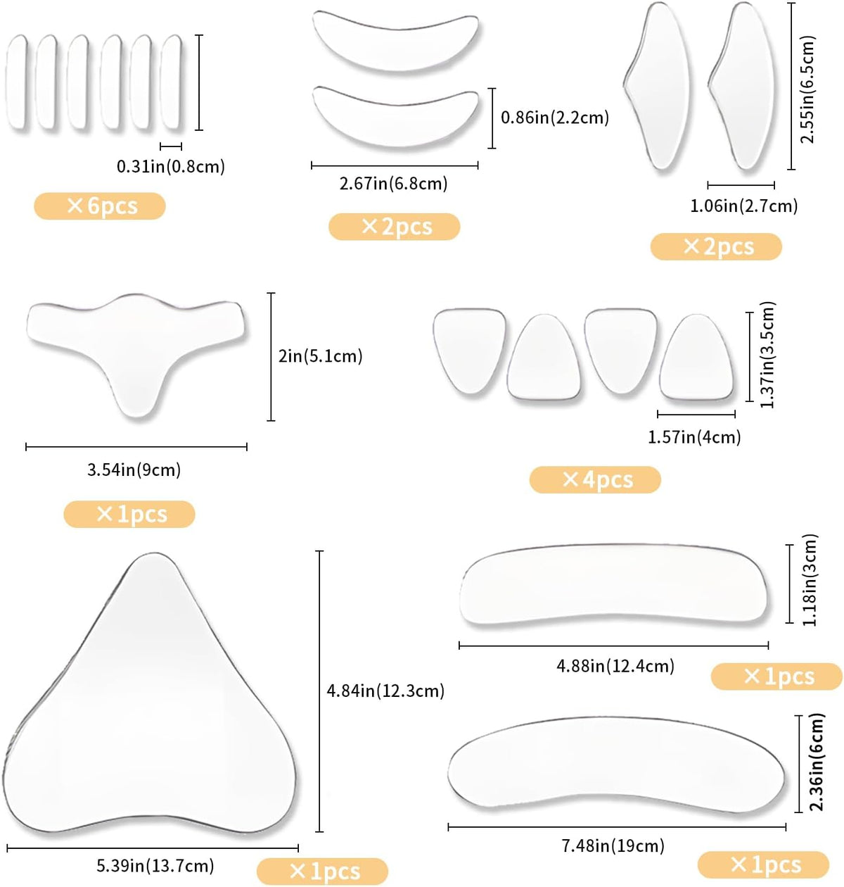 Anti Wrinkle Patches, 18 Pcs, Forehead Wrinkle Patches